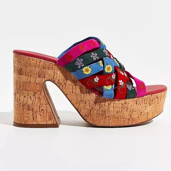 BNIB Free People FP Collection Lisbon Platform Mules - Picture 3 of 14